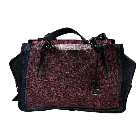 Coach Metallic Dreamer Colourblock Satchel Handbag - Picture 1 of 16
